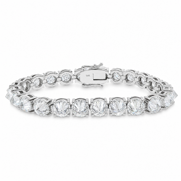Infinity Upside Down Tennis Bracelet in 14K gold