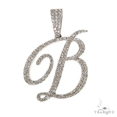 14K Gold Initial B Pendant