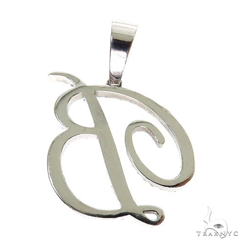 14K Gold Initial B Pendant, photo 4 of 6
