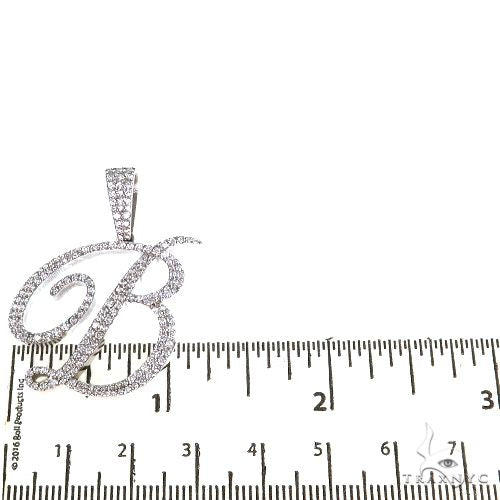 14K Gold Initial B Pendant, photo 5 of 6