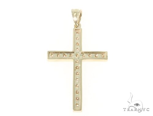 Jacob Diamond Cross Crucifix 14k Gold | TraxNYC