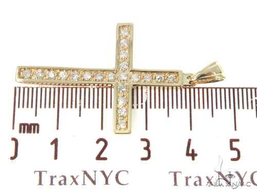 14K Gold Jacob Diamond Cross Crucifix, photo 6 of 6