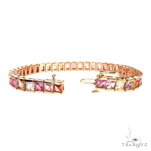 Jesse Cake Sapphire Princess Cut Bracelet 66945 - Image 3
