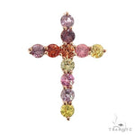 Jesse Cakes Sapphire Cross Pendant 67148 - Image 1