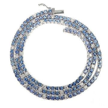 Jesse 'Ice' Sapphire Diamond Tennis Chain 66907 - Image 1