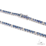 Jesse 'Ice' Sapphire Diamond Tennis Chain 66907 - Image 3
