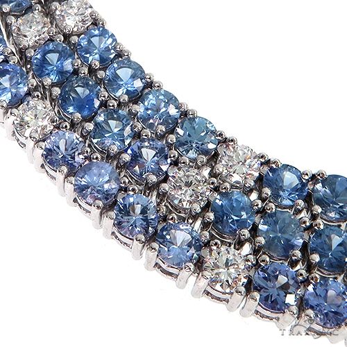 Jesse 'Ice' Sapphire Diamond Tennis Chain 66907 - Image 4