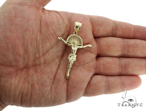 Jesus Pendant and 22 Inches Hollow Curb Chain Set 61716 - Image 11