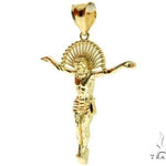 Jesus Pendant and 22 Inches Hollow Curb Chain Set 61716 - Image 4