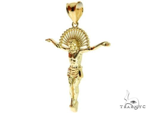 Jesus Pendant and 22 Inches Hollow Curb Chain Set 61716 - Image 4