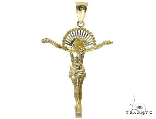 Jesus Pendant and 22 Inches Hollow Curb Chain Set 61716 - Image 5