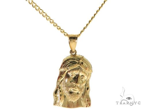 Jesus Piece 24 Inches Cuban Link Chain Set 61813 - Image 1