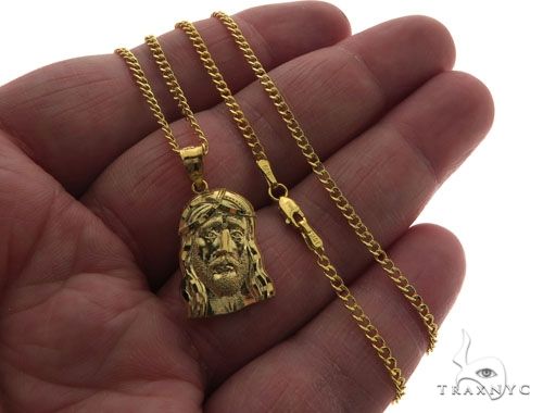 Jesus Piece 24 Inches Cuban Link Chain Set 61813 - Image 4