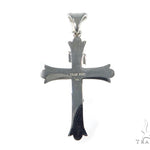 10K White Gold Diamond Cross Crucifix  45406 - Image 4