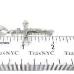 10K White Gold Diamond Cross Crucifix  45406 - Image 6