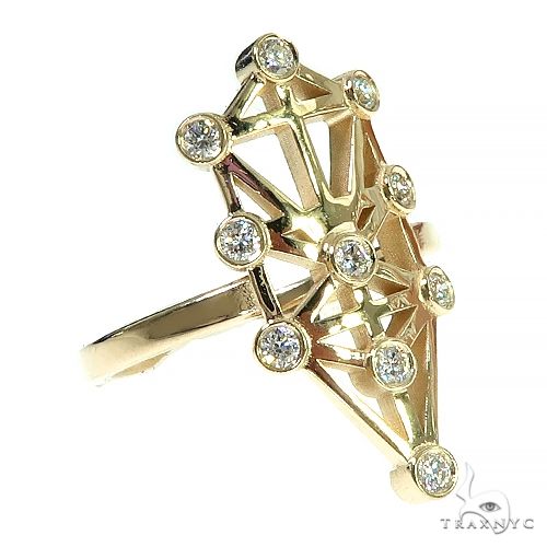 Jewish Tree Of Life Diamond Ring 66408 - Image 1