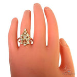 Jewish Tree Of Life Diamond Ring 66408 - Image 5