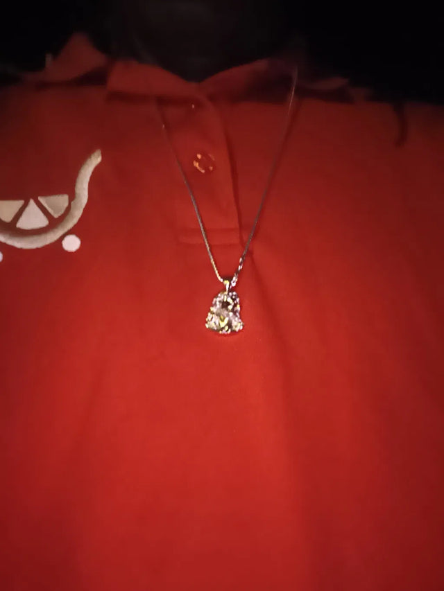John N. wearing the .925 Silver Jesus Pendant [Small] 69919