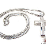 10k Gold Cross Junior Silver Chain Set 45321 - Image 1