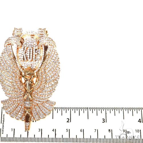 KOF Torch Symbol Diamond Pendant 67379 - Image 5