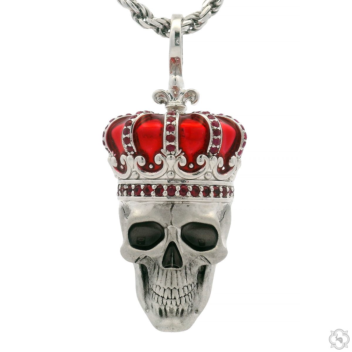 King Skull Pendant Set 70710 | TraxNYC