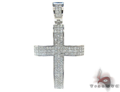 LA Diamond Cross Crucifix 5511 - Image 1
