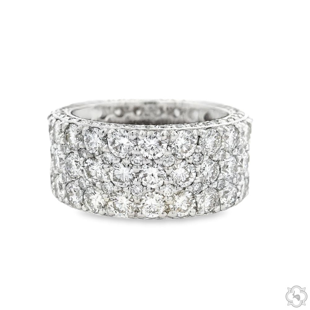 Lab Grown Diamond Triple Row Eternity Band 70329 | TraxNYC