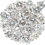 Flower Diamond Stud Earrings 21049 - Image 3