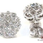 Flower Diamond Stud Earrings 21049 - Image 4