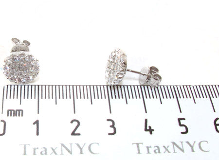 Flower Diamond Stud Earrings 21049 - Image 5