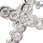 Diamond Cross Crucifix Earrings 22123 - Image 3