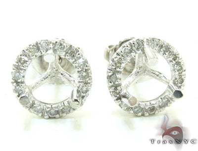 Ladies Diamond Semi Mount Earring 21513 - Image 1