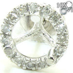 Ladies Diamond Semi Mount Earring 21513 - Image 3