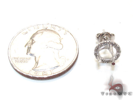 Ladies Diamond Semi Mount Earring 21513 - Image 5