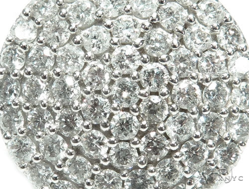 14K Gold Dome Diamond Earrings 9096 - Image 3