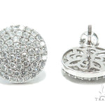14K Gold Dome Diamond Earrings 9096 - Image 4