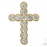 Unisex 11 Stones Diamond Bezel Cross 16740 - Image 1