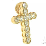 Unisex 11 Stones Diamond Bezel Cross 16740 - Image 2