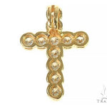 Unisex 11 Stones Diamond Bezel Cross 16740 - Image 3
