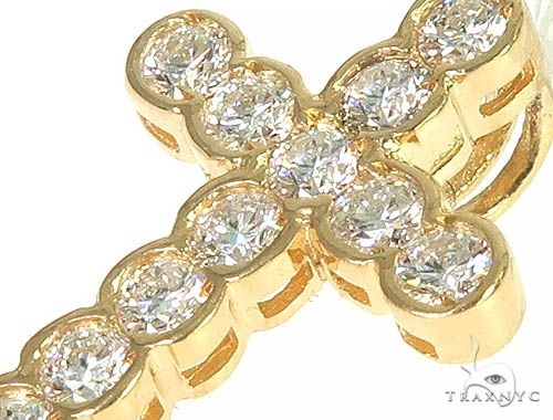 Unisex 11 Stones Diamond Bezel Cross 16740 - Image 4