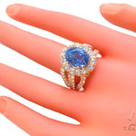 Ladies Light Blue Sapphire Ring 36328 - Image 8