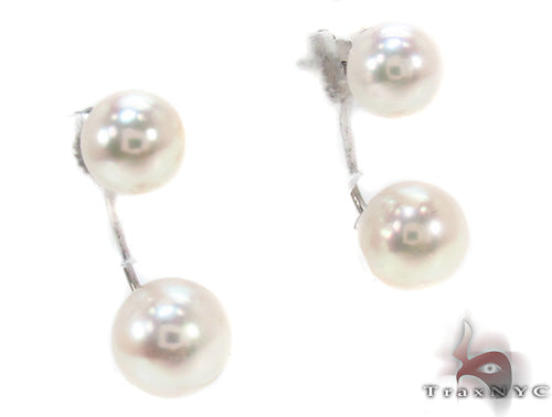 Ladies Pearl Earrings 34753 - Image 2