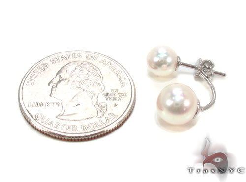 Ladies Pearl Earrings 34753 - Image 5