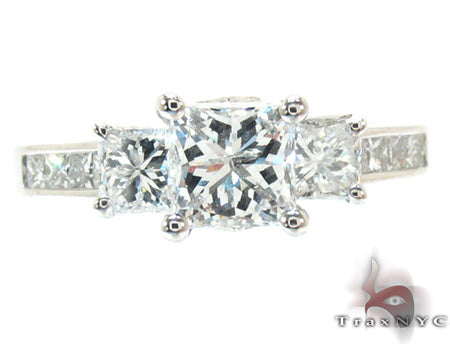 Ladies Princess Cut Diamond Ring 21182 - Image 2