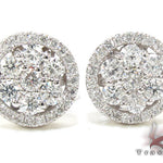 Ladies Prong Diamond Earrings 21407 - Image 1