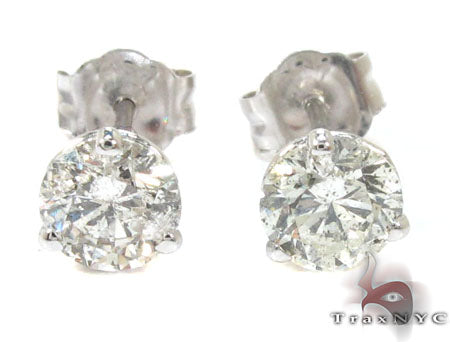 Ladies Prong Diamond Stud Earrings 22081 - Image 1