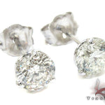 Ladies Prong Diamond Stud Earrings 22081 - Image 4