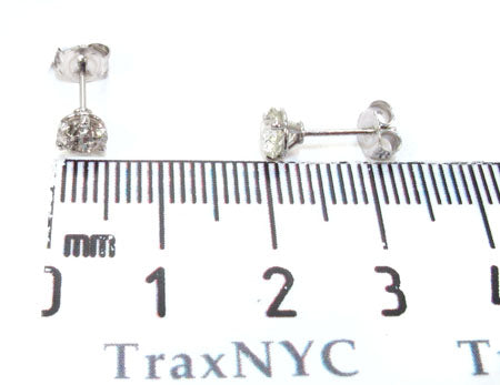 Ladies Prong Diamond Stud Earrings 22081 - Image 5
