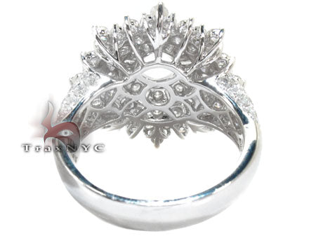 18K White Gold Prong Pave Diamond Semi Mount Ring 22327 - Image 6