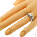 Square Head Diamond Engagement Ring Set 5463 - Image 9